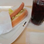 ドトールコーヒーショップ - 料理写真:レタスドッグ＆アイスコーヒー
