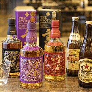 京都ウイスキーをはじめ多彩なドリンクが魅力◆ソフドリ飲放も有