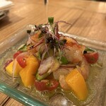 La Pesquera MARISQUERIA - マンゴーと赤海老のマリネ