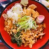 Baijuan - 鰐スペシャル：冷やしきのこそば650円＋狐と狸