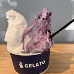 &Tomiya Gelato - 4月発売のミルク塩さくらと一番人気のブルーベリー