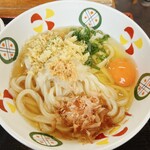 まるよし - 料理写真:冷やぶっかけうどん470円➕たまご60円