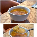 Kubelto - スープはミネストローネ風で具沢山。これもいいお味。