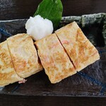 蕎麦処 多賀 - 桜海老の玉子焼き