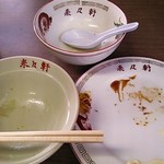 来々軒 - 2014年2月：全て屋号入りの皿　欲しい！