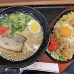 おべんとうのヒライ - ラーメン　ミニ炒飯セット