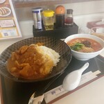 獅子丸 - 因みに+50円でミニラーメンです。