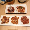 Matsuo Jingisukan - 上段:極ランチ/下段:3種食べ比べランチ