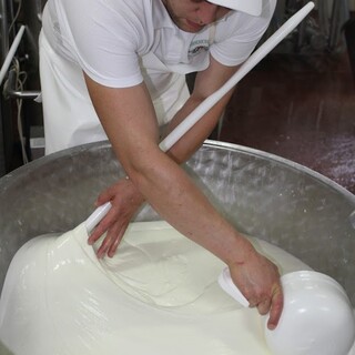 イタリアから冷蔵空輸した手作り水牛モッツァレラチーズ