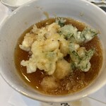 てんぷら 富仕田 - 天つゆに浸して食べるとご飯が進みます