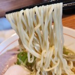 Nibo - 麺は中細で湯で上がり(^^)dスープも良く持ち上げる