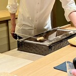 明寂 - 揚げた岩魚の炭焼き