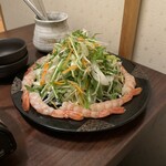 旬魚と個室 和食りん  - 赤海老の白味噌しゃぶしゃぶ