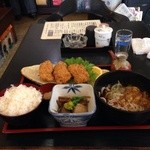 舘漁亭 - カキフライセット850円