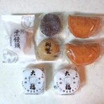 Toranomon Oka Noe Isen - 豆大福、ワッフル、茶まん、きんつば、栗饅頭