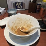 酒肴場 屯 - スープはちょっぴり残しました、、