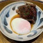 Nishi Azabu Kenshirou - 和牛サーロインの焼きすき焼き　〜春菊と温泉卵〜