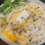 うどん 丸香 - 釜たまカルピスバター