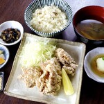 Ubei's Chicken Karaage Set Meal - Mizore An (Shaved Ice Bean Sauce) *Not available for sale after 3pm on weekdays.