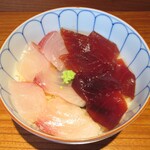 Kyou Sushi - はーふ丼（かんぱち＆鉄火）
