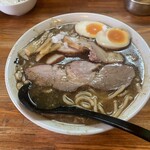 麺 高はし - 半ミックス肉麺+醤油玉子