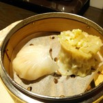 宮の森れんげ堂 - 点心、プリプリのエビが美味しかったです