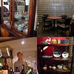 十割そば　きらく - 店主さんは色々な食器や器にもこだわりがあるようです。