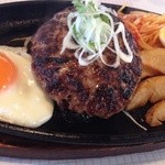 RESTAURANT兜 - 300gハンバーグセット＋目玉焼 ¥1750＋¥100