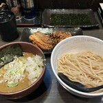 Tsukemen You - カレーつけ麺(並)、肉増し、玉ねぎ、海苔トッピング