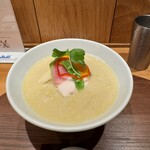 銀座 篝 - 「鶏胸肉と春の野菜の温サラダ　鶏クリームソース」