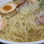 #新宿地下ラーメン - ■松葉蟹と地鶏の味玉濁り塩そば¥1,600