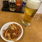 Hidakaya - チンカチンカのひゃっこい生ビールとキムチチャーシュー