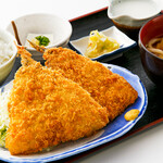 Large fried horse mackerel set meal