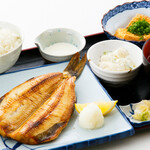 Grilled Atka mackerel set meal