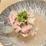 蓬左茶寮 - 花山椒とサーロインのしゃぶしゃぶ