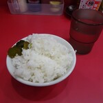 麺屋 旭 - 税込み１００円食べ放題ライス