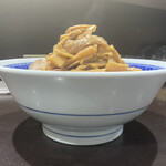 中華そば べんてん - 横からラーメン中（麺350g）＋メンマチャーシュー