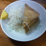 立呑処京屋 - おでん（厚揚げ,糸こんにゃく）