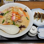 リンガーハット 川越U-PLACE店 - 餃子３個セット（麺1,5倍）