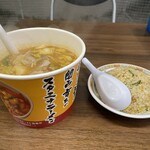 天理スタミナラーメン - スタミナ半チャセット小