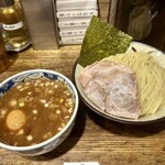 新橋 纏 - 濃厚鶏つけ麺 大+特製 ¥1000+250