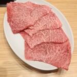 焼肉乃 富士吉 - 上ロース白(トモサンカク)