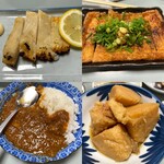 一月家 - サメタレ　厚揚げ　カレーライス　サービスの賄い
