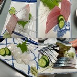 一月家 - カンパチ　しび　イカ　しめ鯖