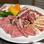 Genki Shichirin Yakiniku Gyuushige - 得々盛合せ