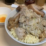 自家製ラーメン大者 - 「汁なし(ニンニクダブル、アブラダブル)」¥1030