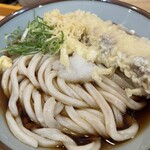 うどん 讃く - ぶっかけうどん大盛り650円とちくわ天ぷらトッピング180円