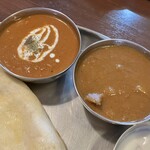ターリー屋 - ２色カレー定食850円