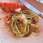 リストランテ アマルフィイ - オマールの身を一口サイズに切って頂く("´༥`" )ŧ‹"ŧ‹"