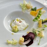 ファヌアン - 旬野菜セーイカのスモーク 県産ヨーグルト　粒マスタードのビネグレット